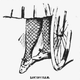 Drawing of lady's legs in bikewear